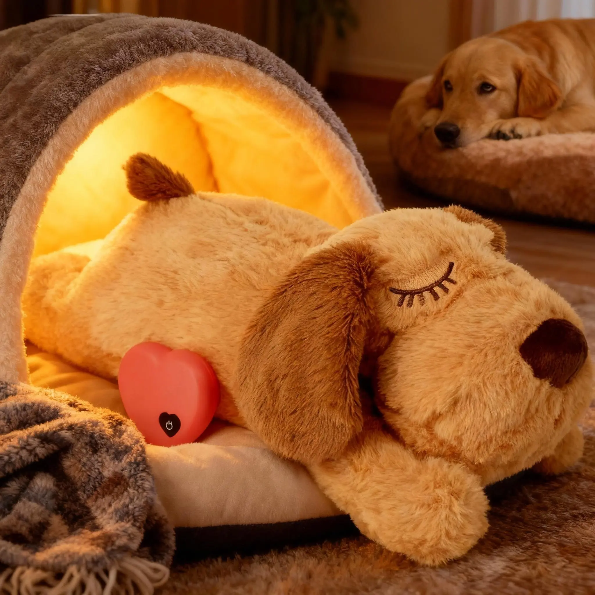 Viral Calming Heartbeat Plush For Anxious Dogs Anxiety Relief Sleep Photo Inspiration