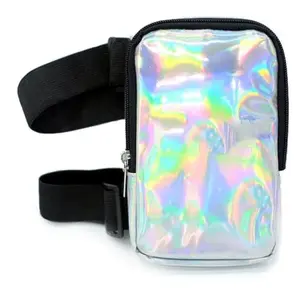 New Holographic Thigh Bag for Women, Adjustable Outdoor Waist Pack, Trekking Belt Pouch, Fashionable and Functional