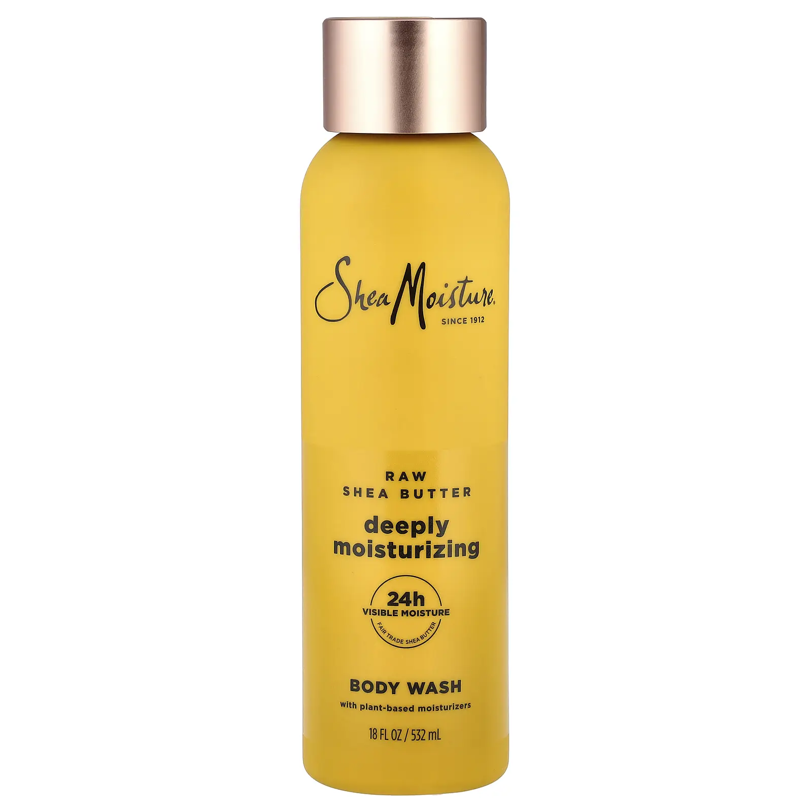 SheaMoisture Deeply Moisturizing Body Wash, Raw Shea Butter, 18 fl oz (532 ml)