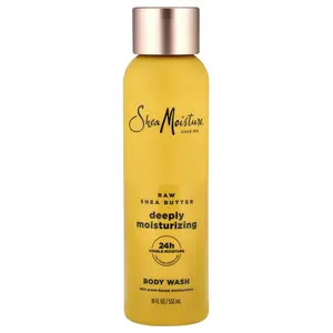 SheaMoisture Deeply Moisturizing Body Wash, Raw Shea Butter, 18 fl oz (532 ml)