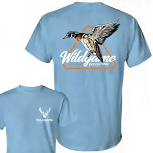 Wood Duck Hunting T-Shirt, Wildgame Collective Waterfowl Tee, Flying Duck Graphic Shirt, Outdoor Hunting Apparel, Vintage Waterfowl Hunter Tee, Men's Flash Deals