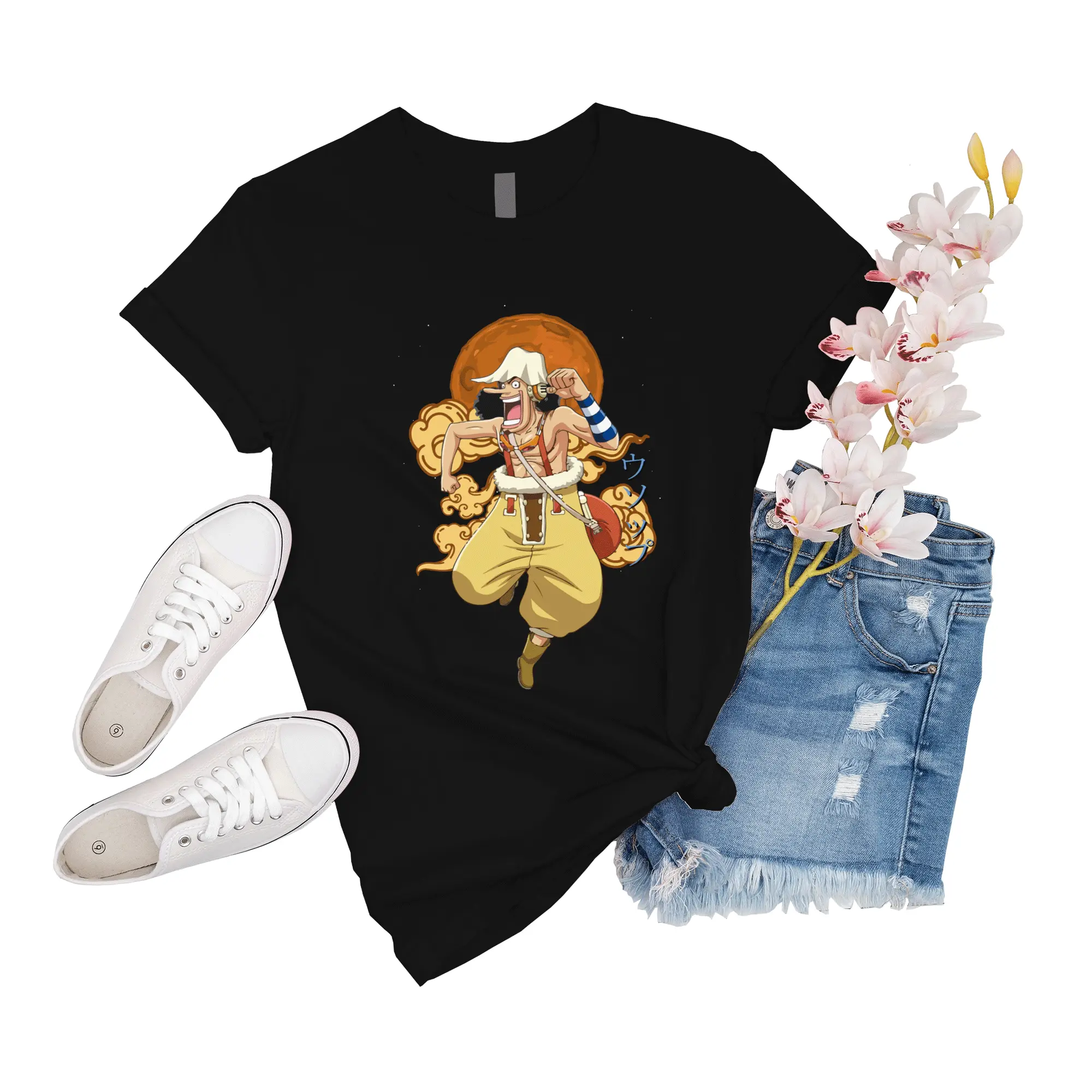 T-Shirt Usopp One Piece God Usopp One Piece Novelty Short Family Shirt Friend Boy Sleeve Big Women Girl Gift For Men Shirts Event