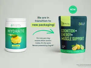 Neuma powered by Cogni6 | Daily Brain & Body Nourishment for Focus, Energy & Mood | Lemon Lime Drink Mix | Made in USA