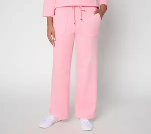 Martha Stewart Signature Regular Skylands Knit Wide Leg Pants