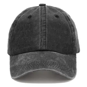 Vintage Washed Baseball Cap – Unisex Adjustable Hat, Retro Streetwear Style