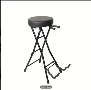 Classical Retro Guitar Stand Black Stool Bracket Bass Playing Musical Instrument Piano Stool Chair Accessories Dual-purpose Guitar Stool