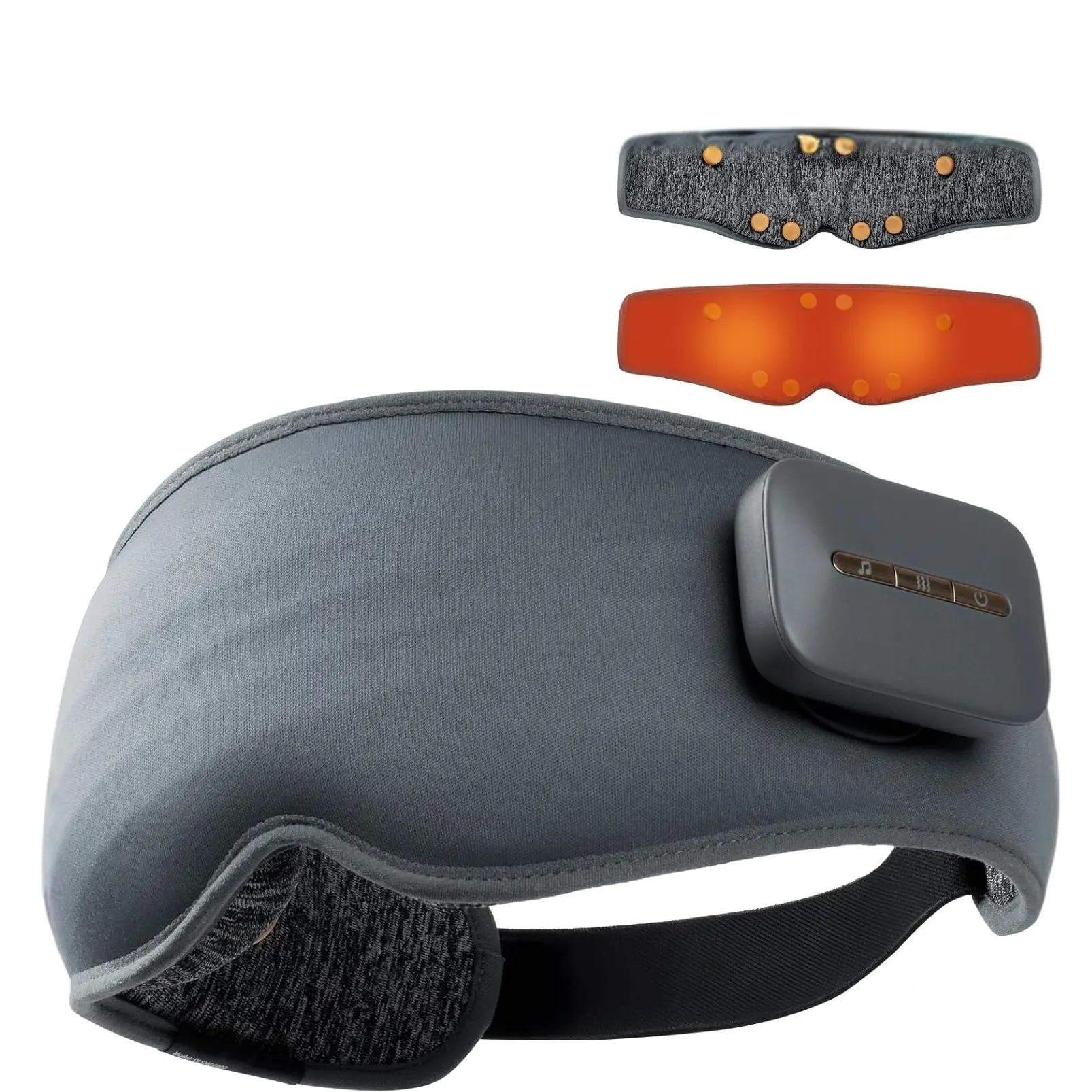 ZenCave Acupoint Eye Massager – Shiatsu Massage Vibration with Heat, Air Compression & Bluetooth Musi, Relieves Eye Strain, Migraines, Dark Circles & Dry Eyes, Smart Rechargeable Eye Mask for Sleep & Stress Relief, Perfect Gift for Women & Men