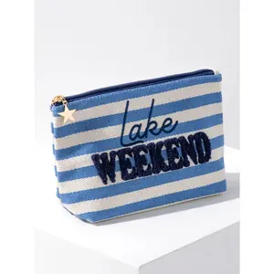 Lake Weekend Large Zip Pouch