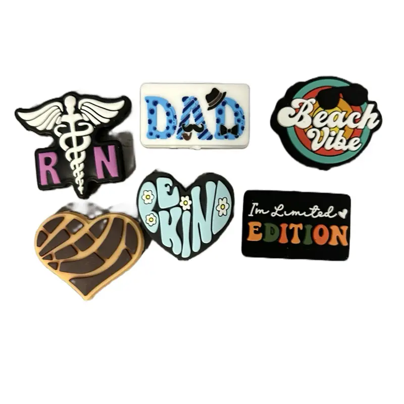 Single Focal Beads - Assorted Designs with Unique Shapes and Text, Perfect for Personalization and Crafting