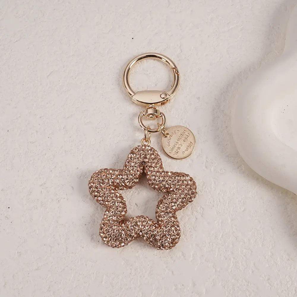 Diamond Star Keychain Yellow