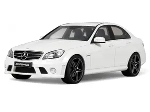 2007 Mercedes-Benz C63 AMG Diamond White 1/18 Model Car by GT Spirit