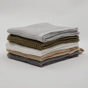 Olivia Waffle Bath Towels - Soft Cotton Material