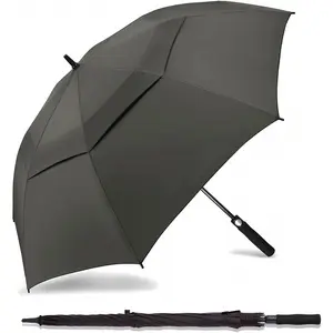 SIEPASA Golf Umbrella Large 62/68/72 Inch Automatic Open Golf Umbrella Extra Large Oversize Double Canopy Vented Umbrella Windproof Waterproof for Men and Women.