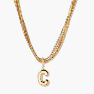 Bianca Initial Charm Necklace