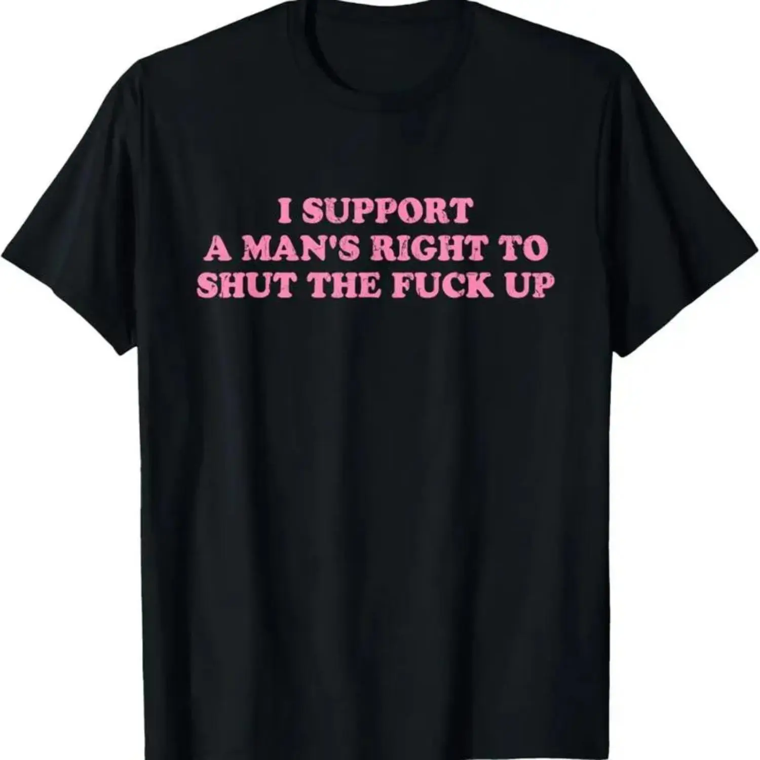 Oversized Graphic T-Shirt, Unisex 'Right to Silence' Slogan, Shortsleeve Crew Neck Streetwear Top with Digital Print, Menswear, Classic, All Seasons, Round Neck, Clothes, Us Standard Sizes, Fades-Resistant, Casual, Apparel, Shortsleeve Shirt, Tshirt, Prin