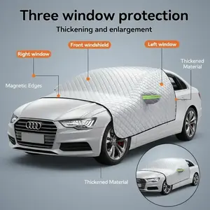 Magnetic Thickened Car Snow Ice Protector, 1 Count Window Windshield Sun Shade, Front Rear Windshield Block Cover, Auto Exterior Accessories
