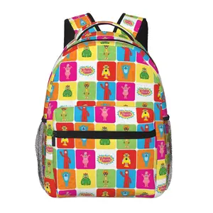 Large capacity Yo gabba gabba Travel Backpack Sturdy Laptop Yo gabba gabba toys Backpacks Carry On Yo gabba gabba party supplies Anime Backpack Cute Cartoon Funny Casual Daypack Business Work Bag for for colleagues, anniversary and holiday gift