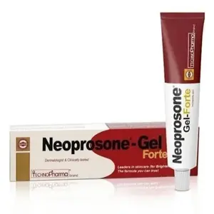Neoprosone, Skin Gel| 1.7 Fl oz / 50 ml |Face, Elbows, Knees, Body | with Alpha Arbutin, Lactic Acid, Castor Oil