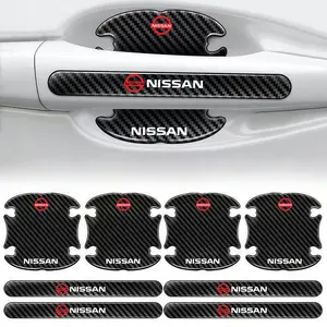 Car Door Bowl Handle Protector Stickers, Scratch-Resistant Strips with Aesthetic Appeal, Easy Installation for Nissan Versa Tiida Rogue, Automotive Accessories