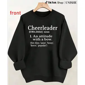 Cheer Flyer Sweatshirt for Girls – 100% Cheerleader Gift Long Sleeve Top