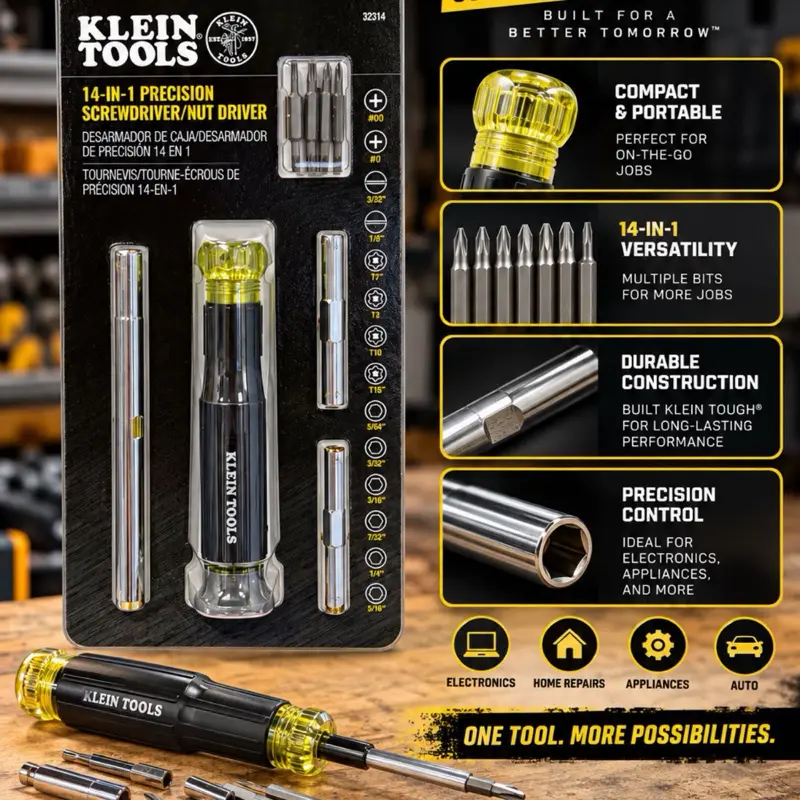 Klein Tools 14-In-1 screw driver