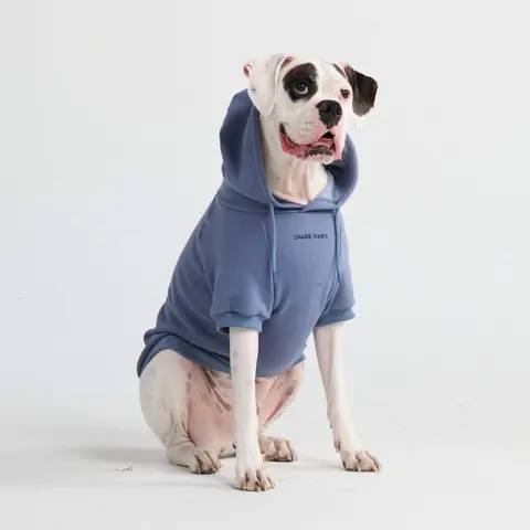 Spark Paws Essential Dog Hoodie - Dog Sweater Sweatshirt Clothes for Large Dogs Puppy | Warm Fleece-Lined Outfit, 4-Way Stretch, Sizes Small to 5XL, Fit Tested on French Bulldog, Frenchie & Pitbull