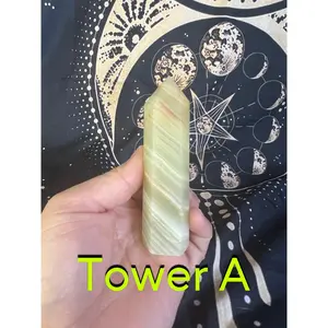 Green Calcite Tower