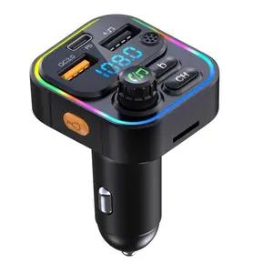 Car Fm Transmitter with Pd20w & Qc3.0 Fast Charging, Car Audio BT Wireless Adapter for Music Streaming & Hands-Free Calls, Bluetooth Ideal for Modern Drivers