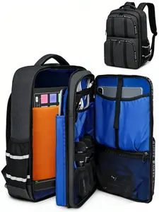 Dj Mixing Backpack with Laptop Compartment, Travel Bag for Audio Devices, Microphones, Cables, and Recording Studio Equipment