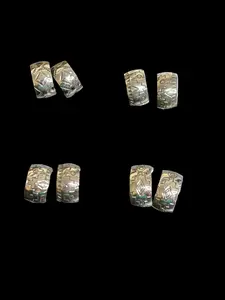 Handcrafted Huggy Hoop Earrings