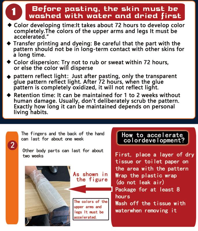 6 Sheets Large Temporary Tattoos for Men Fake Tattoos with 1 Mexican Style Font Element & 5 Random Styles Lasting 7-15 Days Long Lasting Temporary Tattoo Arm Herbal Tattoo Stickers Tatuajes Temporales Realistic Temporary Tattoos