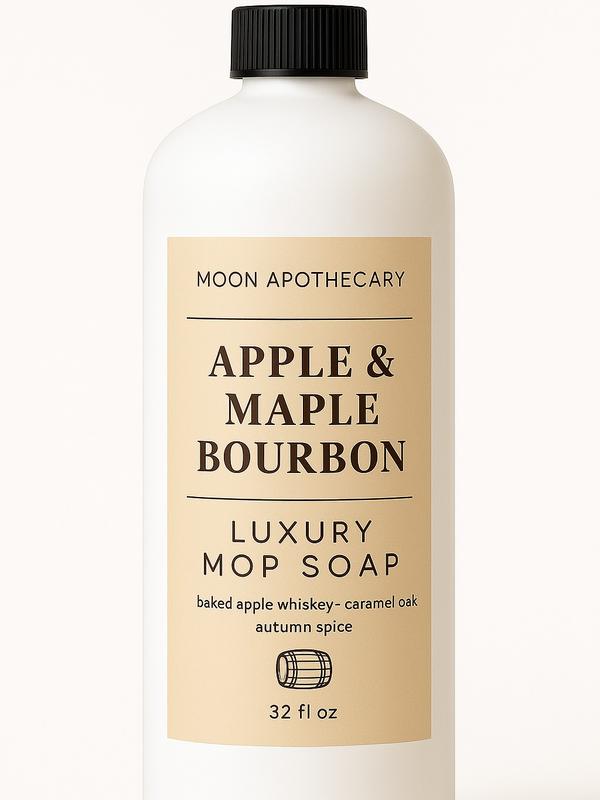 Moon Apothecary Luxury Mop Soap 32oz 8 Scent Collection - Non-Greasy Streak-Free Plant-Based Formula for All Floor Types Vanilla Sugar Cookie Scented