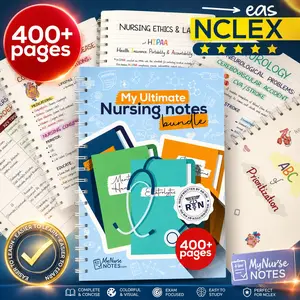 Ultimate Nursing Success Bundle: 400+ Page Handwritten Notes by an RN - Designed to Help You Ace Nursing School