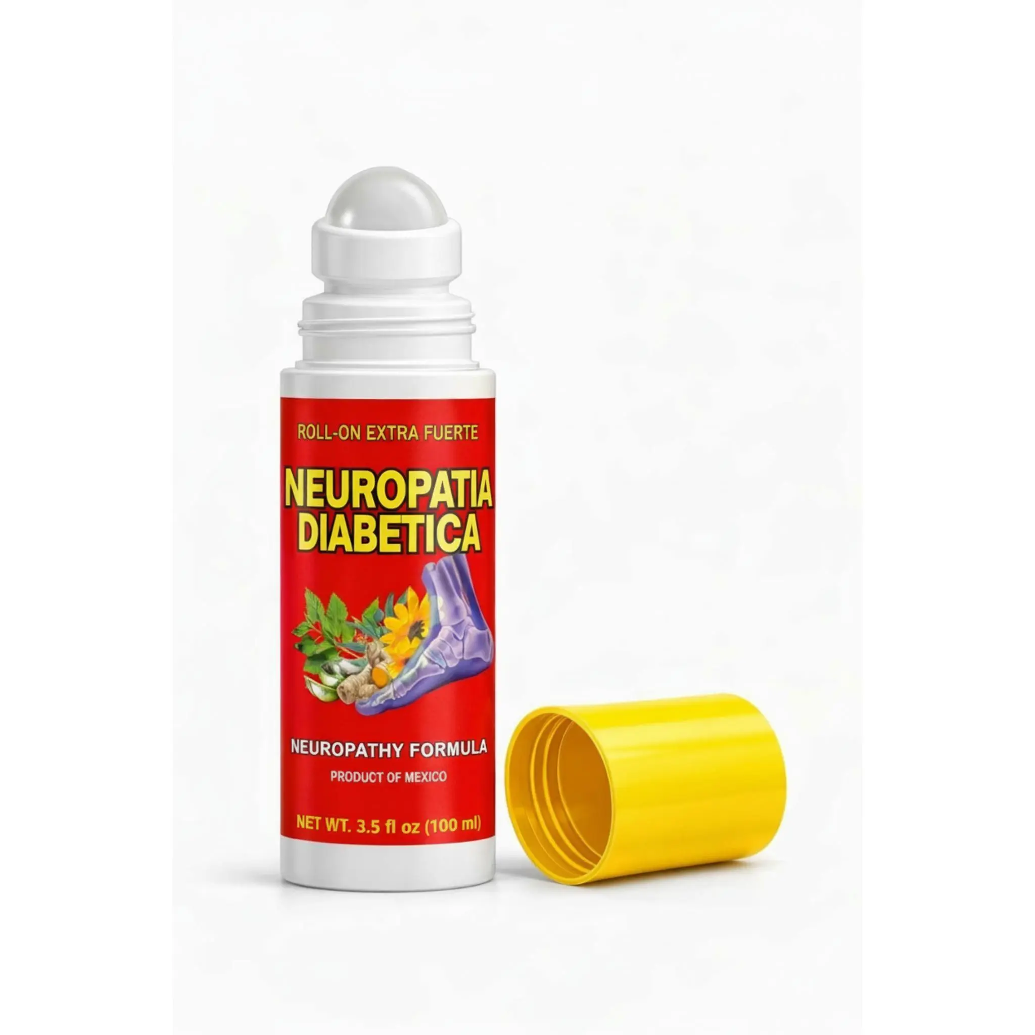 Neuropathy Massage Oil Roll-On Extra Strength Nerve Support Formula for Daily Use with Natural Ingredients Fast Absorbing Non-Greasy Feel