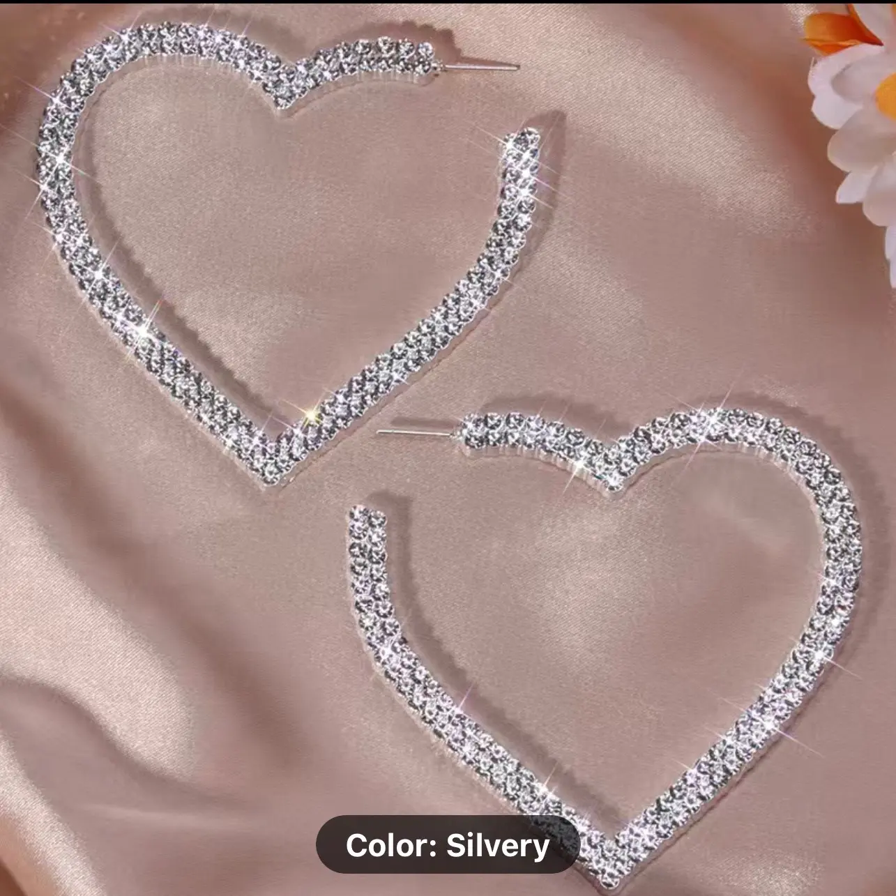 Diamond Hearted Earrings