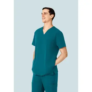 Three Pocket Top Peacock