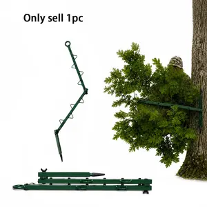 Hunting Concealment Branch-Screening Stand, Multi-Hook Camouflage Blind Holder,  Camouflage Branch Holder with Realistic Oak Foliage, Adjustable Portable Camo Cover Tree Stand Blind Kit for Deer Turkey Hunting, Outdoor Hunt Accessories