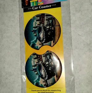 Car Coasters- customizable with logo or photo of choice.