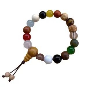 Eighteen Seed Prayer Beads Plate Colorful Bracelet Niche Design Retro Lucky Bracelet