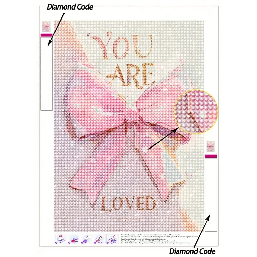 Heart Frog Design Round Full Drill 5D Diamond Painting Kit, Adult and Beginner 12x12 Inch Canvas, DIY Craft Supplies, DIY Kits, Handcraft