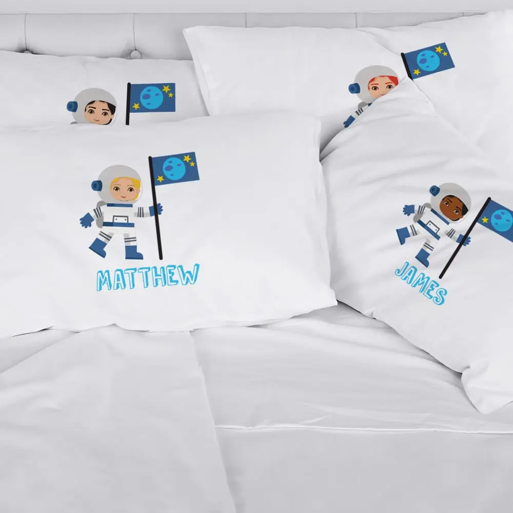Sweet Dreams Among the Stars: The Perfect Personalized Astronaut Pillowcase for Your Little Space Explorer!