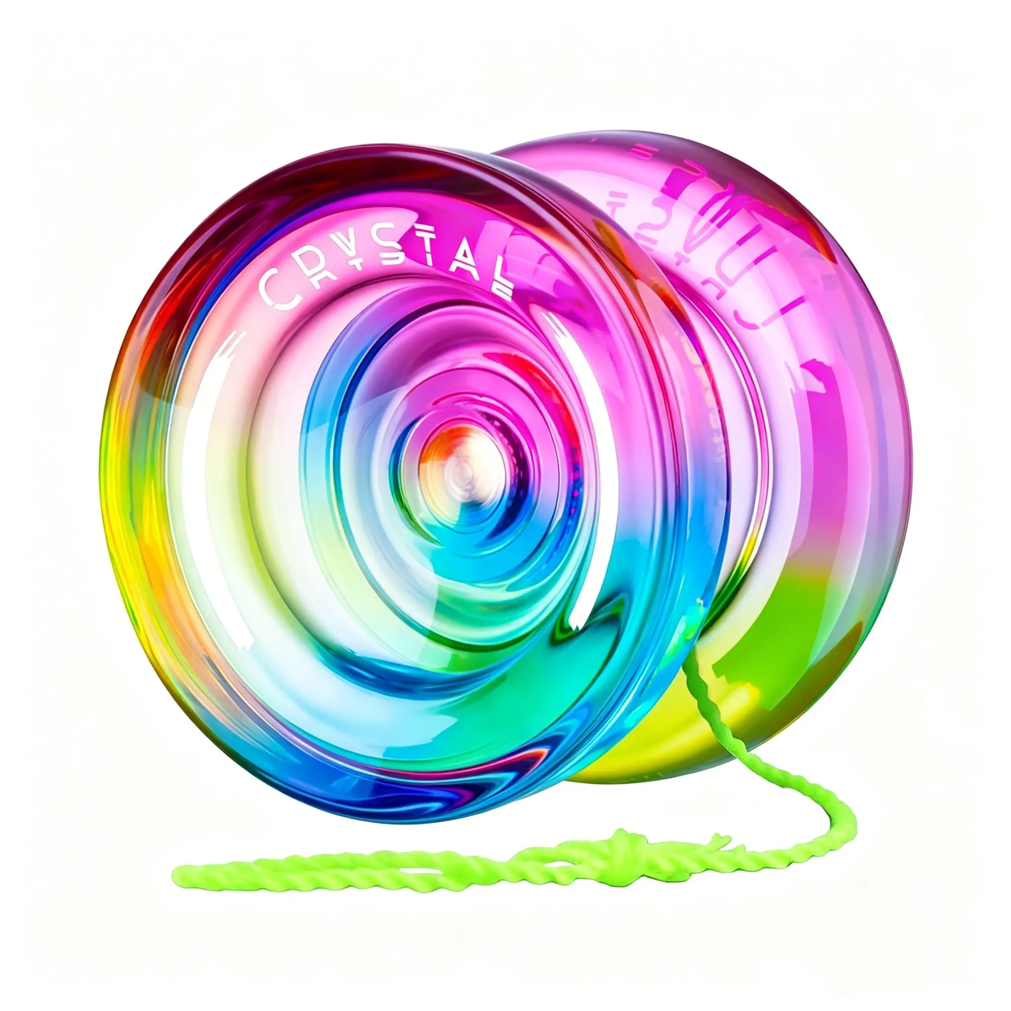 K2 Responsive Yoyo for Kids 8-12, Professional Yo yo for Beginners, Plastic Dual Function Yo-Yo with 12 Yoyo Strings, Yo-yos Case Bag + Yoyos Accessory Kit (Blue Pink Yellow Gradient)