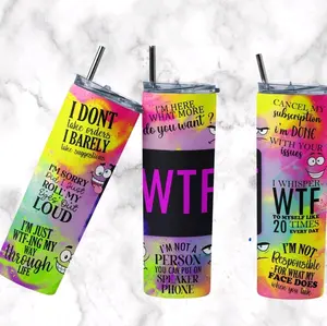 20 oz WTF Humor Tumbler