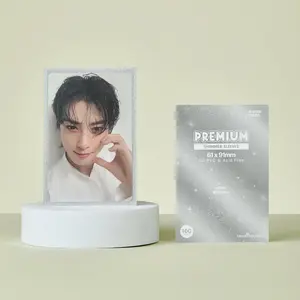 PREMIUM SHIMMER PHOTOCARD SLEEVES - SILVER SHIMMER