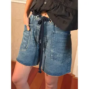 Barrel Denim Shorts - Medium Wash