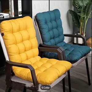 2 pcs Durable Polyester Outdoor Cushion - Hand Washable, Comfortable And Soft, with Straps, Full Back Support Fabric Seat Cover, Suitable for Courtyard Furniture, Outdoor Seats, And Indoor/outdoor Use, Patio Cushions, Patio Furniture Cushions,