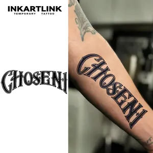 INKARTLINK magic art tattoo 2 pieces,Chosen 1 ,waterproof, semi-permanent, long-lasting, temporary, simple fake stickers,for party,