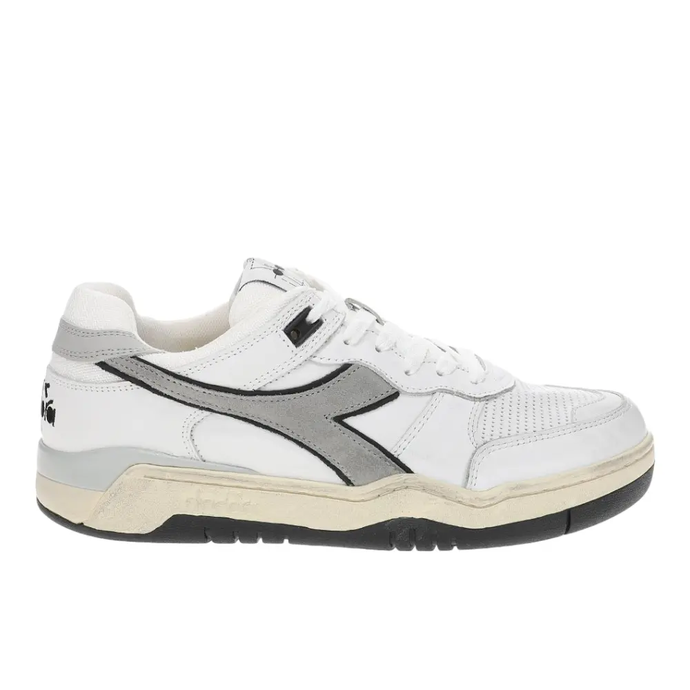 diadora Mens B.560 Used Lace Up Sneakers Shoes Casual - Grey, White