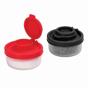 Leakproof Salt Shaker, 2 Counts/set Air Tight & Moisture Proof Spice Jar with Lid, Portable Camping Kitchenware for Outdoor Travel Camping Hiking, Containers, Salt Pepper Shakers