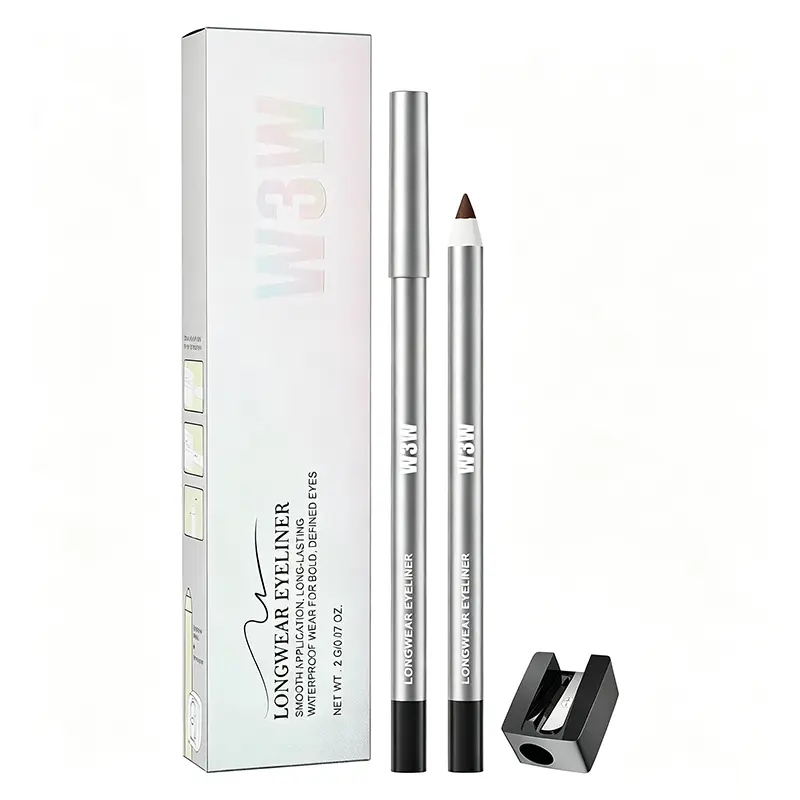 Colored Gel Eyeliner Pencil, Waterproof Long Lasting Smooth Gliding Eye Liner, Portable Makeup Tool with Built-in Sharpener, Anti-Smudge Daily Eye Makeup Pen